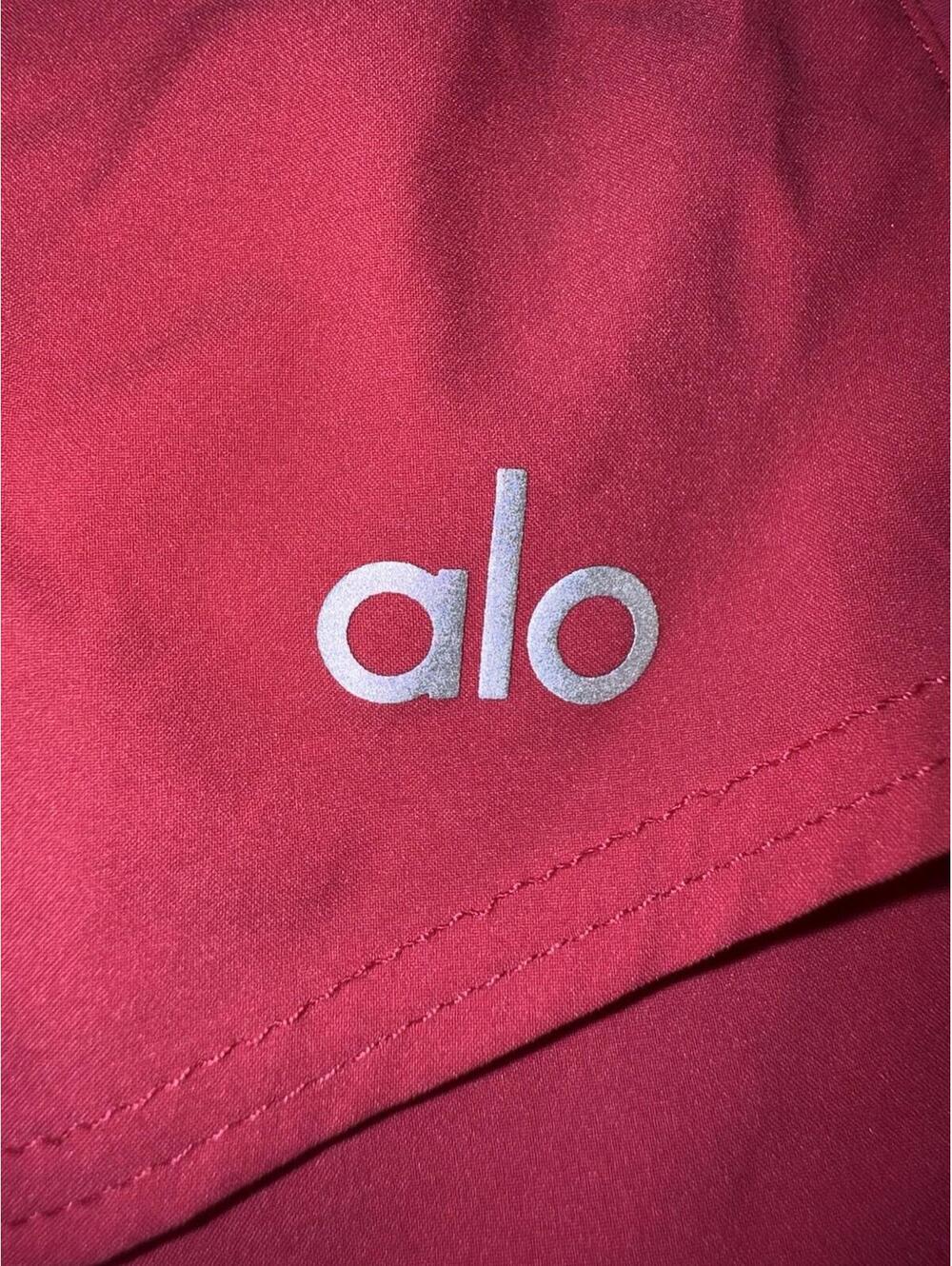 Alo Womens Playmaker Pink Dolphin Shorts Sz L Active Barbie Athleisure #02 - Picture 4 of 12